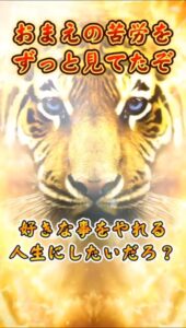 ゴールドタイガー お前の苦労をずっと見てたぞ